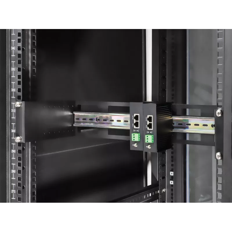 Szyna rack Intellinet 716345 Czarna Aluminium 487mm x 210mm x 89mm