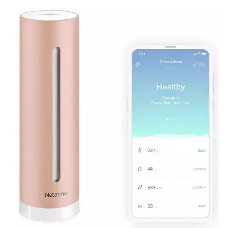 Controller Netatmo NAC-EC Aluminium 45x45x155 mm