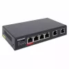 Intellinet 6-portowy przełącznik Fast Ethernet z 4 portami PoE i budżetem mocy 65 W