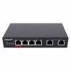 Intellinet 6-portowy przełącznik Fast Ethernet z 4 portami PoE i budżetem mocy 65 W