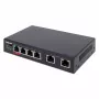 Intellinet 6-portowy przełącznik Fast Ethernet z 4 portami PoE i budżetem mocy 65 W