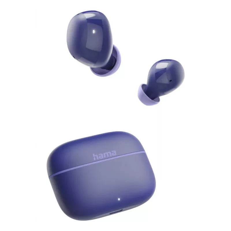 Hama Freedom Buddy II Zestaw słuchawkowy True Wireless Stereo (TWS) Douszny Rozmowy/Muzyka Bluetooth Niebieski
