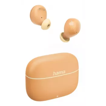 Hama Freedom Buddy II zestaw słuchawkowy True Wireless Stereo (TWS) douszny Połączenia/Muzyka Bluetooth Pomarańczowy