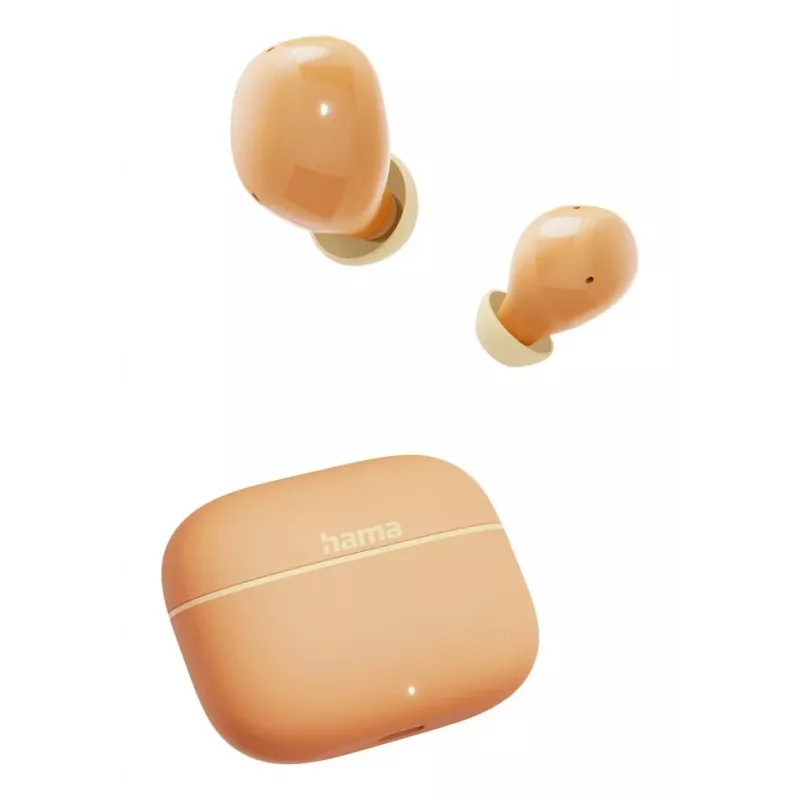 Hama Freedom Buddy II zestaw słuchawkowy True Wireless Stereo (TWS) douszny Połączenia/Muzyka Bluetooth Pomarańczowy