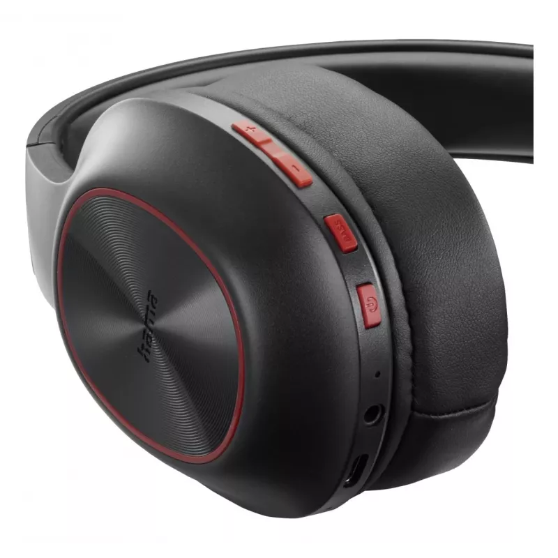 Hama Spirit Calypso III Headset Wireless Head-band Calls/Music Bluetooth Czarny, czerwony