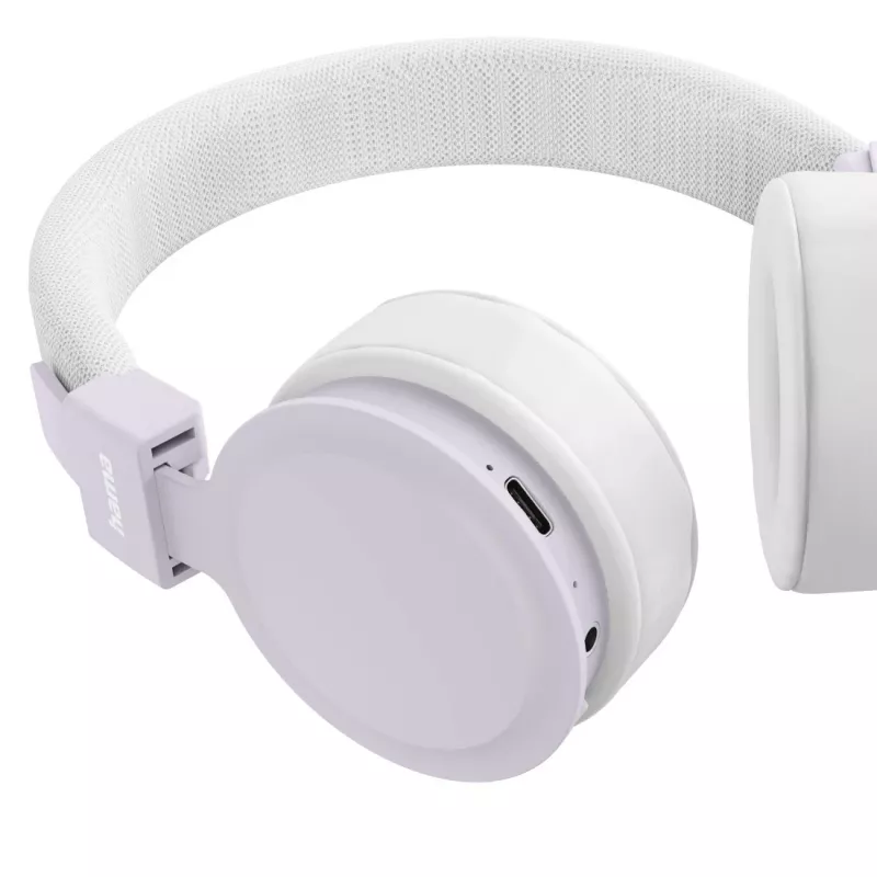 Hama Freedom Lit III Headset Wireless Head-band Calls/Music USB Type-C Bluetooth Lilac, biały