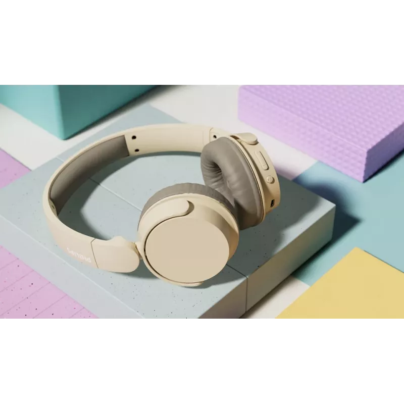 Philips TAH3209BG/00 słuchawki/zestaw słuchawkowy Bezprzewodowy Nagłowny Rozmowy/Muzyka Bluetooth Beżowy