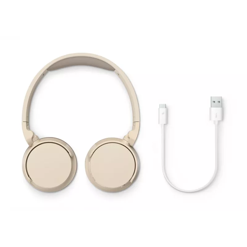 Philips TAH3209BG/00 słuchawki/zestaw słuchawkowy Bezprzewodowy Nagłowny Rozmowy/Muzyka Bluetooth Beżowy