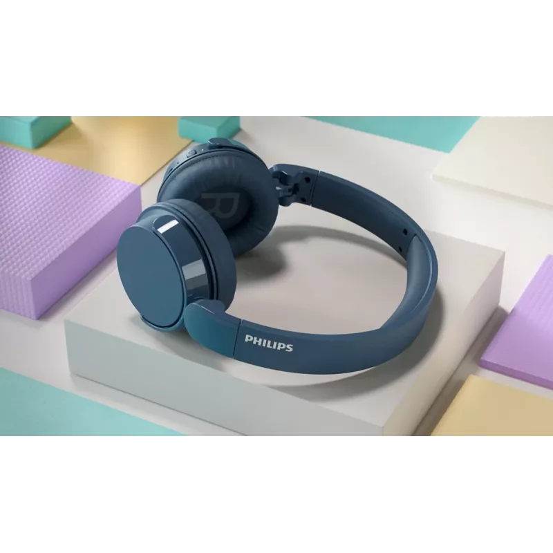 Philips 4000 series TAH4209BL/00 słuchawki/zestaw słuchawkowy Bezprzewodowe Nagłowny Rozmowy/Muzyka Bluetooth Niebieski