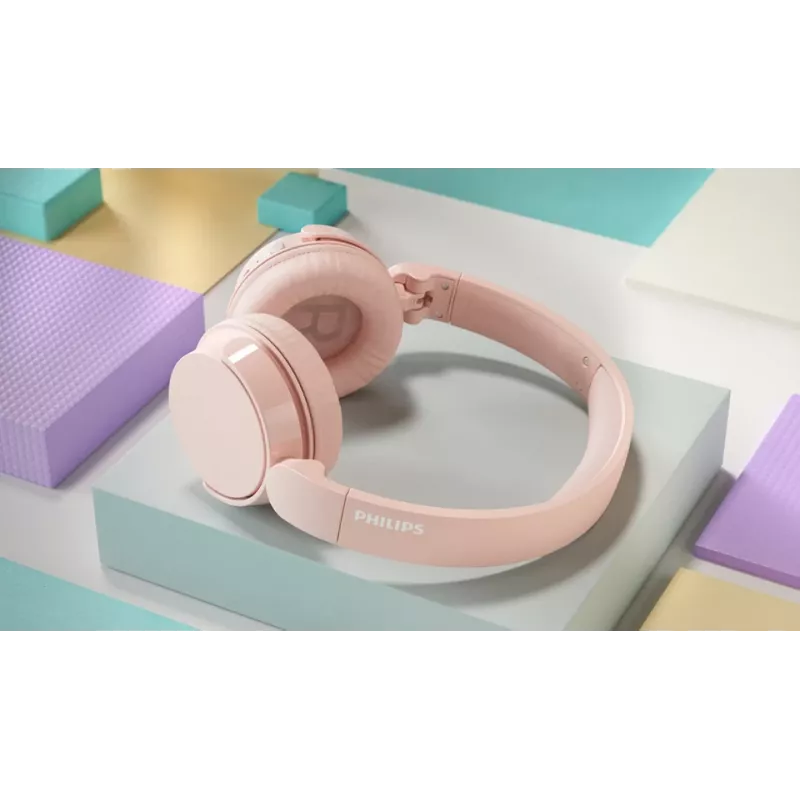 Philips 4000 series TAH4209PK/00 słuchawki/zestaw słuchawkowy Bezprzewodowe, Bluetooth Nagłowne Połącia/Muzyka Różowy