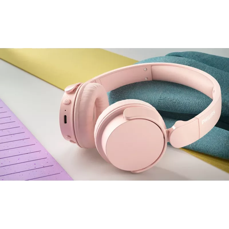 Philips 4000 series TAH4209PK/00 słuchawki/zestaw słuchawkowy Bezprzewodowe, Bluetooth Nagłowne Połącia/Muzyka Różowy