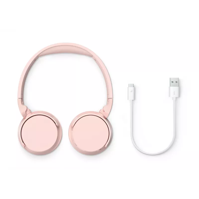 Philips 4000 series TAH4209PK/00 słuchawki/zestaw słuchawkowy Bezprzewodowe, Bluetooth Nagłowne Połącia/Muzyka Różowy