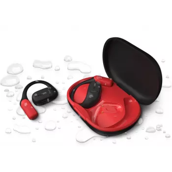 Słuchawki Philips 6000 series TAA6709BK/00 zestaw słuchawkowy True Wireless Stereo (TWS) z zaczepem na ucho Sportowe Bluetooth Czarny, Czerwony