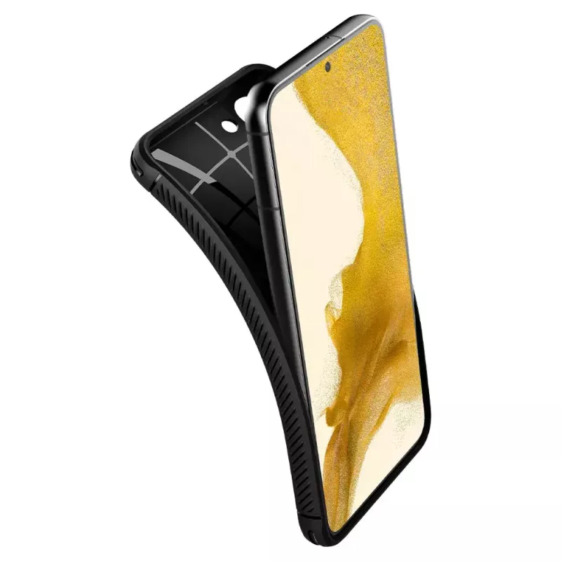 Etui Spigen Rugged Armor do telefonu komórkowego Czarny Galaxy S22 6.1 cala