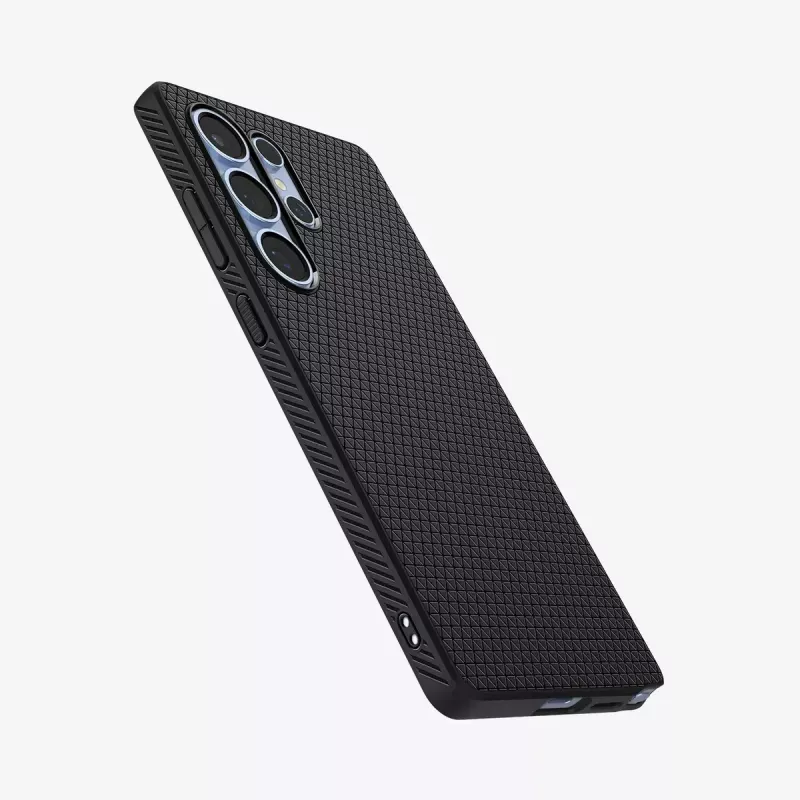 Spigen Galaxy S25 Ultra Case Liquid Air Matte Czarny Cover Samsung Galaxy S25 Ultra 6.9 inch