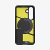 Spigen Galaxy S25 Case Tough Armor AI czarny pokrowiec ze stojakiem biurkowym