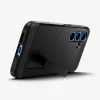 Spigen Galaxy S25 Case Tough Armor AI czarny pokrowiec ze stojakiem biurkowym