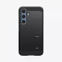 Spigen Galaxy S25 Case Tough Armor AI czarny pokrowiec ze stojakiem biurkowym
