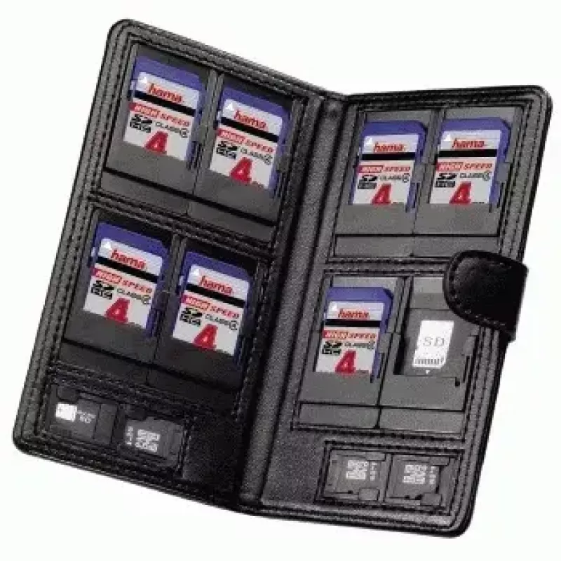 Hama „Vegas” na karty pamięci SD/microSD etui Koskin czarne