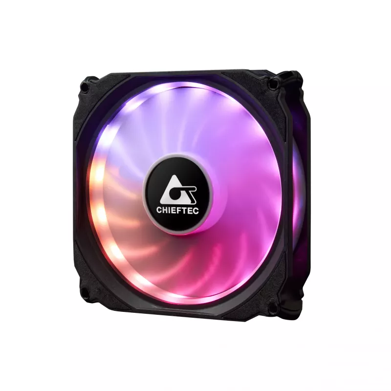 Chieftec CF-3012-RGB system chłodzenia komputera Wentylator do obudowy 12 cm Czarny