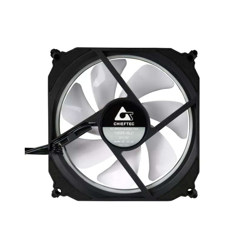 Chieftec CF-3012-RGB system chłodzenia komputera Wentylator do obudowy 12 cm Czarny