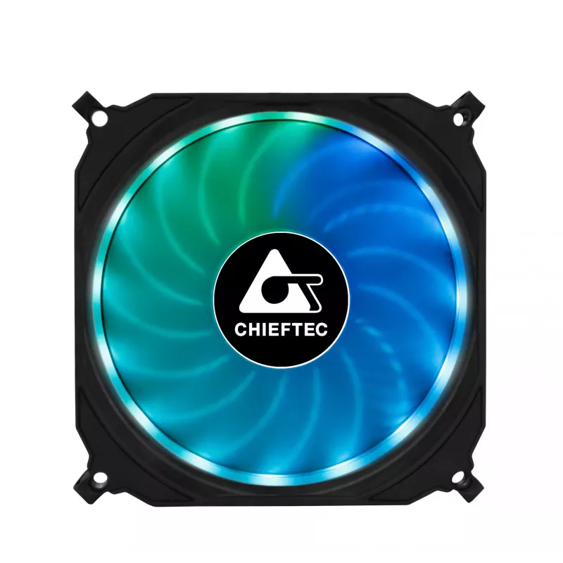 Chieftec CF-3012-RGB system chłodzenia komputera Wentylator do obudowy 12 cm Czarny