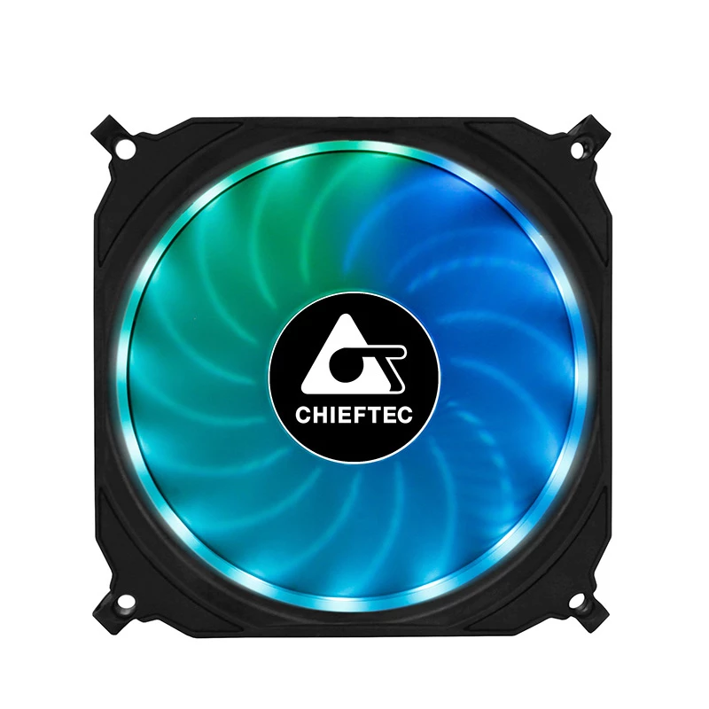 Chieftec CF-1225RGB system chłodzenia komputerowego Wentylator obudowy komputera 12 cm Czarny