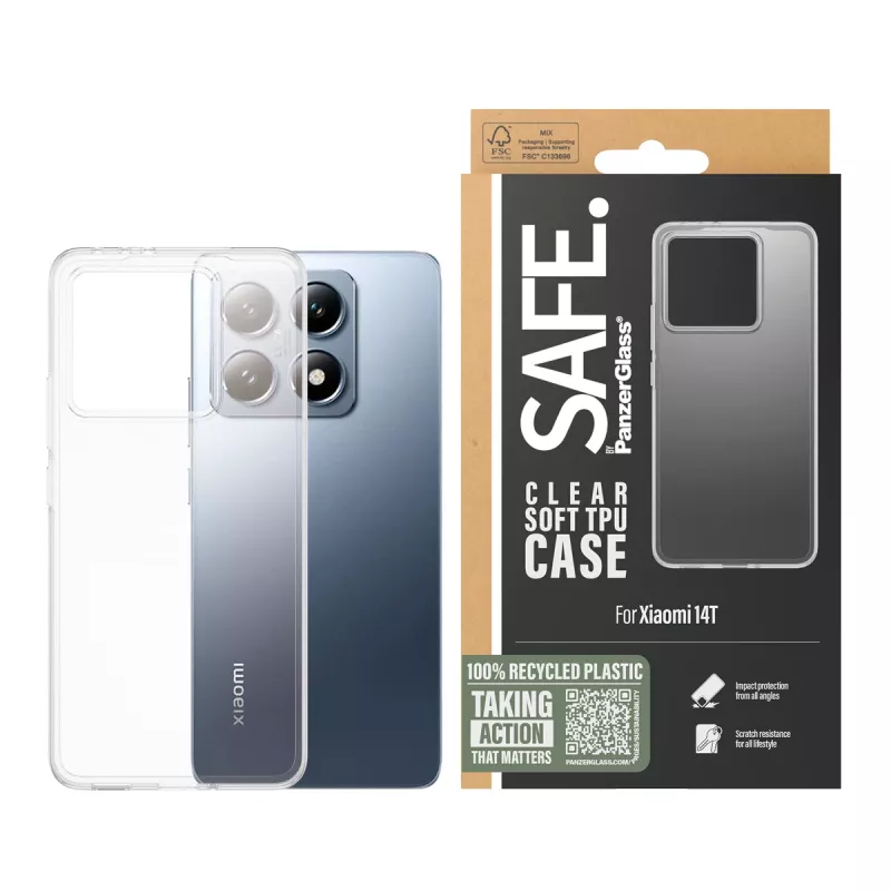 PanzerGlass SAFE. by ® etui TPU przezroczyste Xiaomi 14T