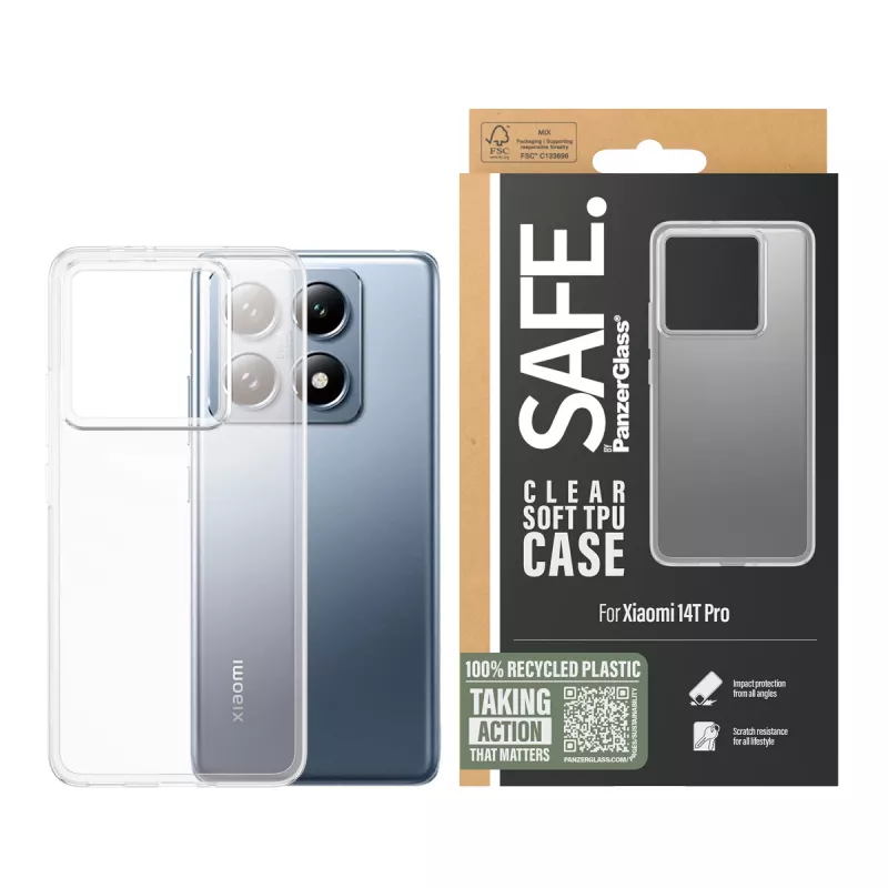 PanzerGlass SAFE. by ® Etui TPU Transparentne Xiaomi 14T Pro