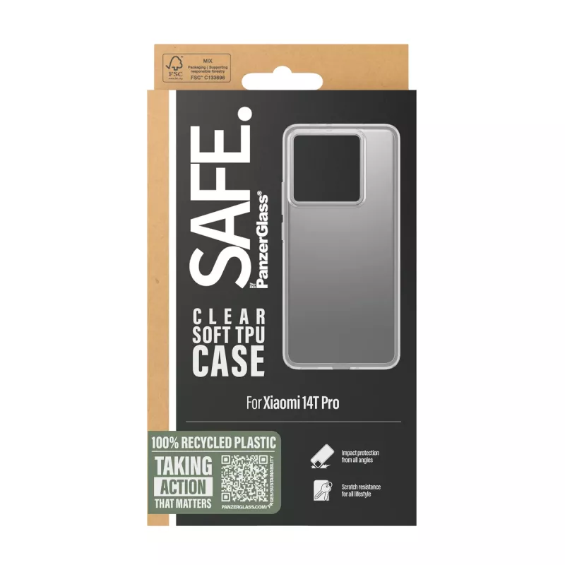PanzerGlass SAFE. by ® Etui TPU Transparentne Xiaomi 14T Pro