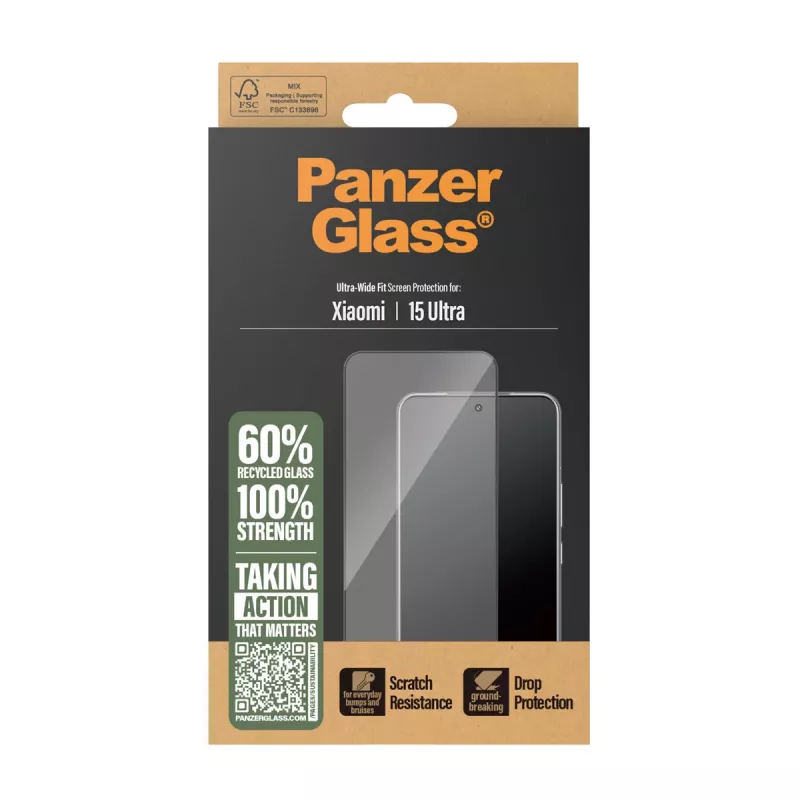 Szkło ochronne PanzerGlass Xiaomi 15 Ultra Ultra-Wide Fit odporne na zarysowania i wstrząsy