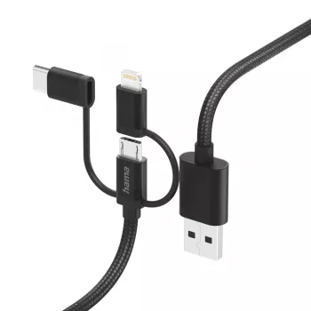 Hama 00201536 kabel USB USB 2.0 1,5 m USB A USB C Czarny