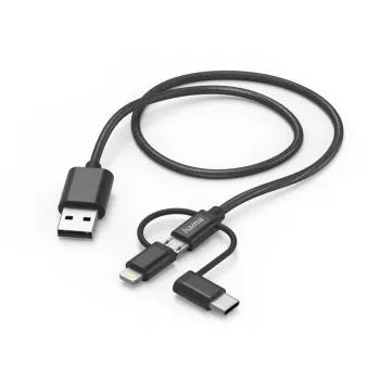 Hama 00201536 kabel USB USB 2.0 1,5 m USB A USB C Czarny
