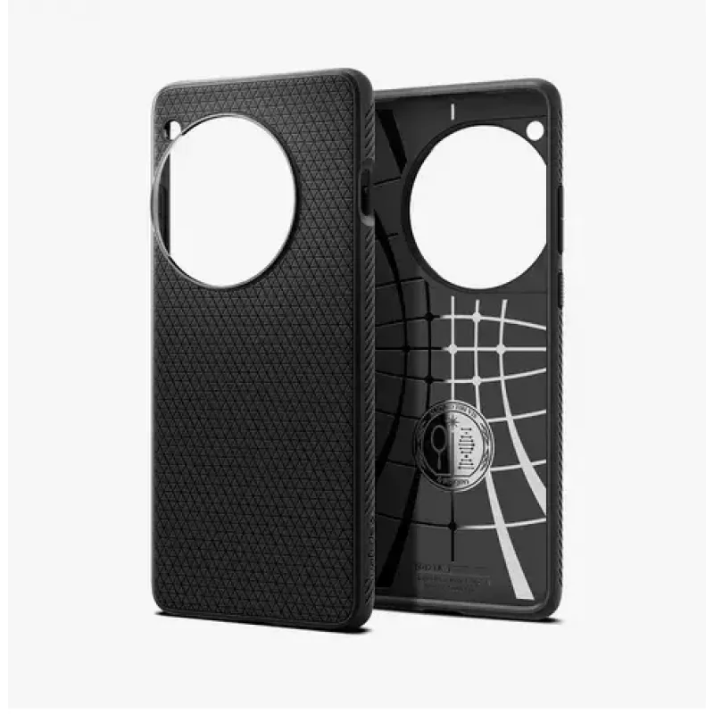 Spigen OnePlus 12 Liquid Air Matte Czarny etui na telefon komórkowy 17,3 cm