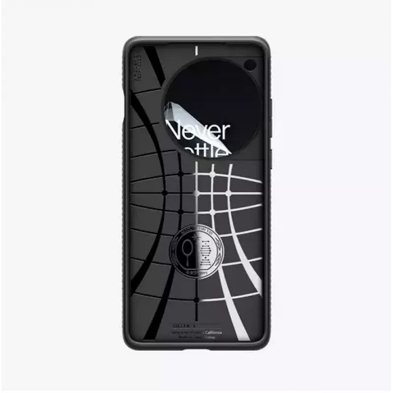 Spigen OnePlus 12 Liquid Air Matte Czarny etui na telefon komórkowy 17,3 cm