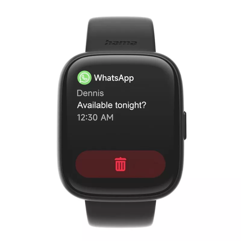 Smartwatch HAMA 4000 square Czarny — HAMA 4000 square, Czarny smartwatch