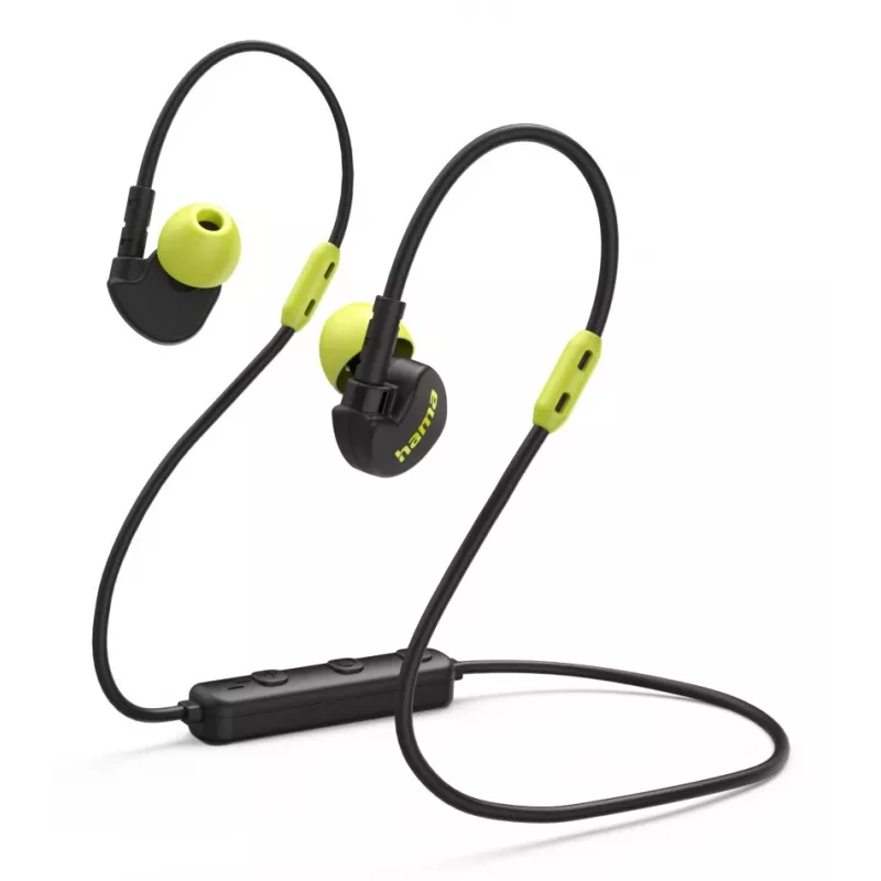 Hama Freedom Athletics III Zestaw słuchawkowy bezprzewodowy douszny sportowy Bluetooth Czarny, Żółty