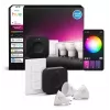 Philips Hue White and colour ambience Zestaw startowy: 3 żarówki GU10 + ściemniacz + Bridge Pro