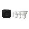 Philips Hue White and colour ambience Zestaw startowy: 3 żarówki GU10 + ściemniacz + Bridge Pro