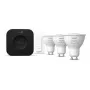 Philips Hue White and colour ambience Zestaw startowy: 3 żarówki GU10 + ściemniacz + Bridge Pro