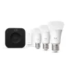 Zestaw startowy Philips Hue White and Colour Ambience — 3 inteligentne żarówki E27, ściemniacz, Bridge Pro, Bluetooth/Zigbee