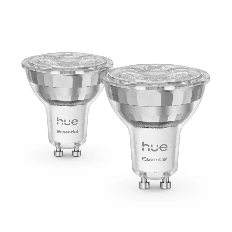 Philips Hue White and colour ambience Essential GU10 – inteligentny reflektor punktowy – 345 lm – 4,7 W – zestaw 2 sztuk