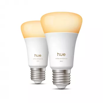 Inteligentna żarówka Philips A60 E27 — Bluetooth/Zigbee, 6 W, 810 lm, biała, 2 szt.