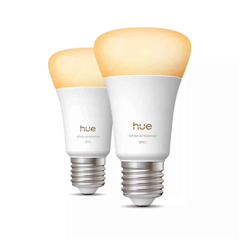 Inteligentna żarówka Philips A60 E27 — Bluetooth/Zigbee, 6 W, 810 lm, biała, 2 szt.