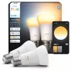 Inteligentna żarówka Philips A60 E27 — Bluetooth/Zigbee, 6 W, 810 lm, biała, 2 szt.