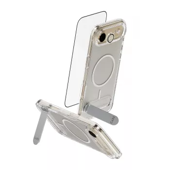 Zestaw ochronny na ekran PanzerGlass CARE 3-in-1 Feature Kick dla iPhone Air — szkło hartowane, PET, silikon, przezroczysty