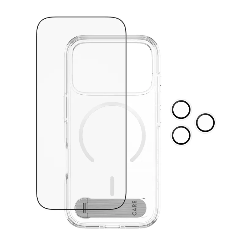 Etui ochronne PanzerGlass CARE Feature Kick 3w1 do iPhone 17 Pro ze szklaną osłoną obiektywu