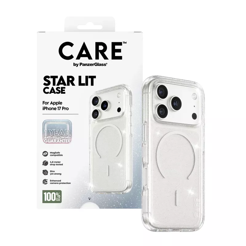 Cover PanzerGlass CARE by Flagship Case Urban Explorer Star Lit biały MagSafe iPhone 17 Pro