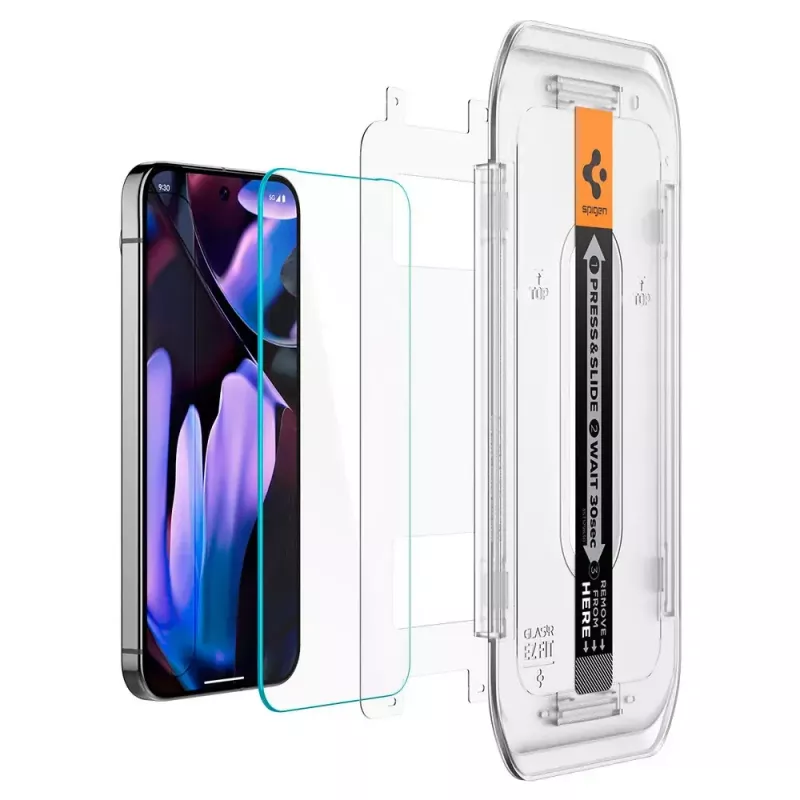 Spigen Glass Screen Protector EZ Fit GLAS.tR cienki dla Google Pixel 9 / 9 Pro