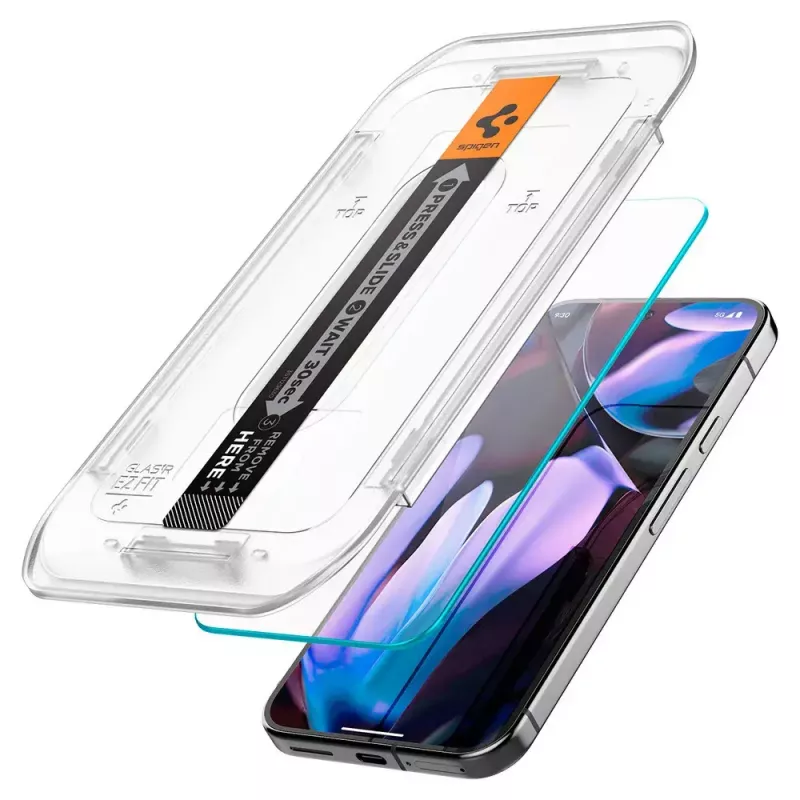 Spigen Glass Screen Protector EZ Fit GLAS.tR cienki dla Google Pixel 9 / 9 Pro